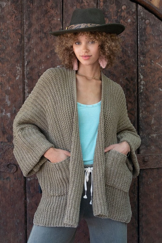 Long Sleeve With Pocket Cardigan