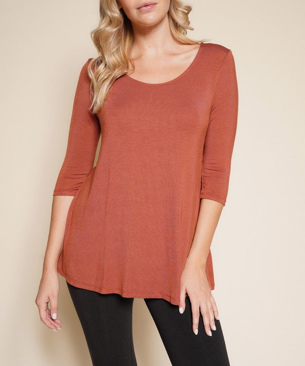 BAMBOO ELBOW TUNIC T