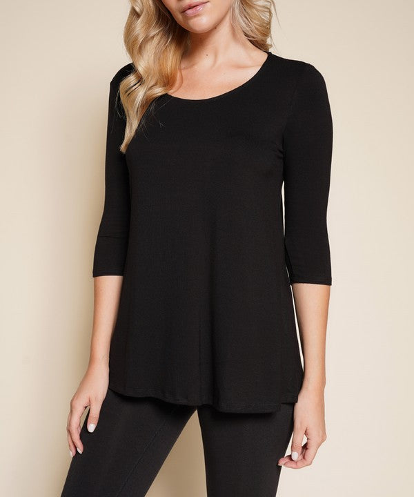 BAMBOO ELBOW TUNIC T