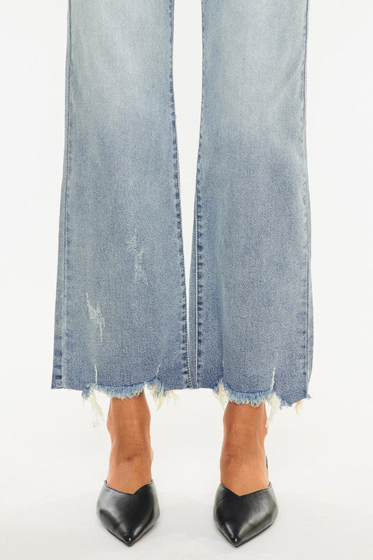 High Rise Slim Wide Leg