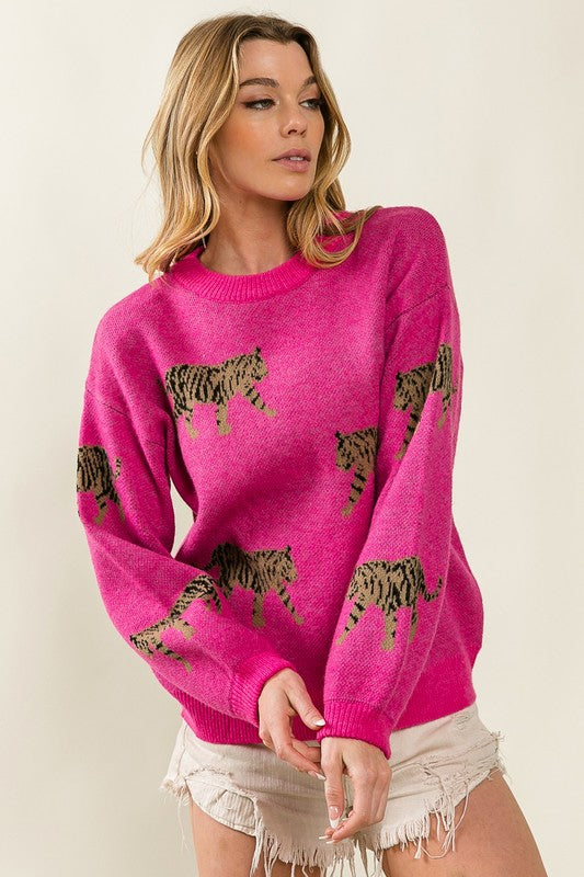 Tiger Pattern Sweater