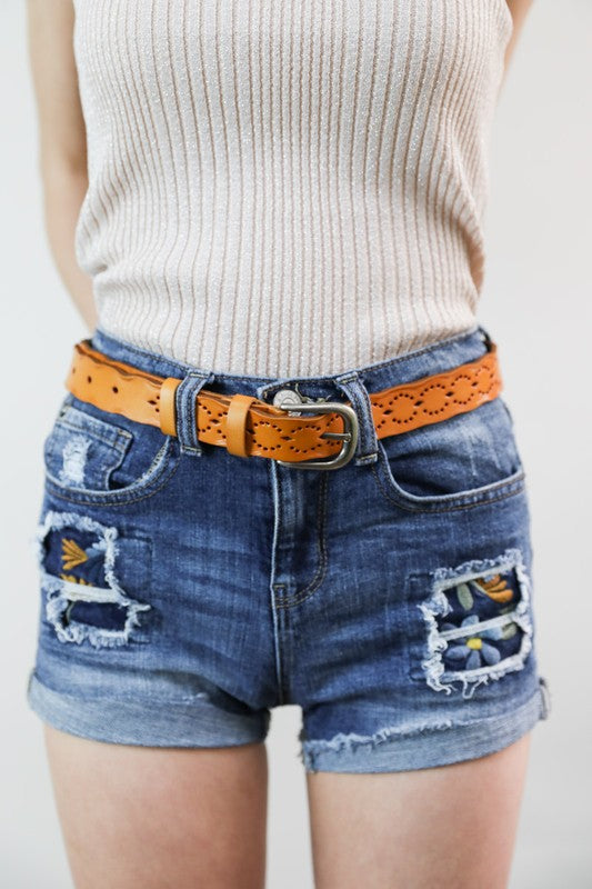 Bohemian Punched Out Belt