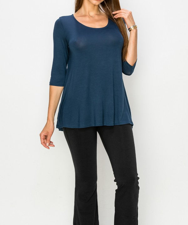 BAMBOO ELBOW TUNIC T