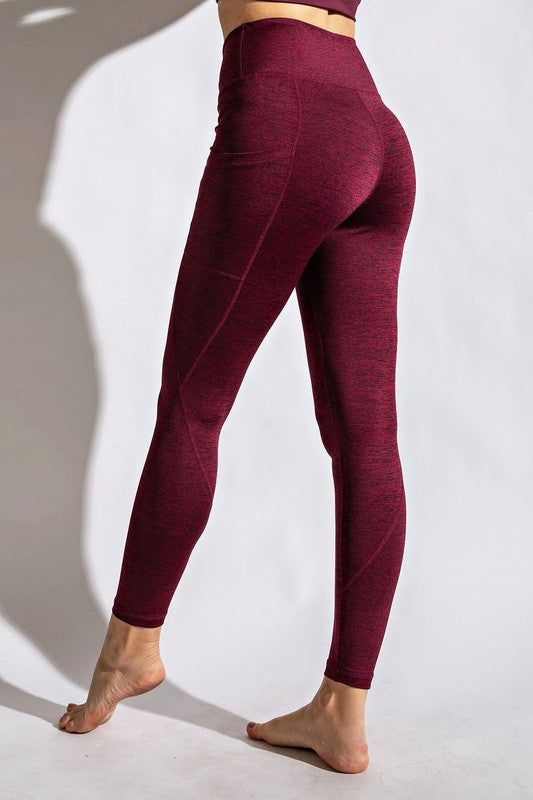 TWO TONE FULL LENGTH YOGA LEGGINGS