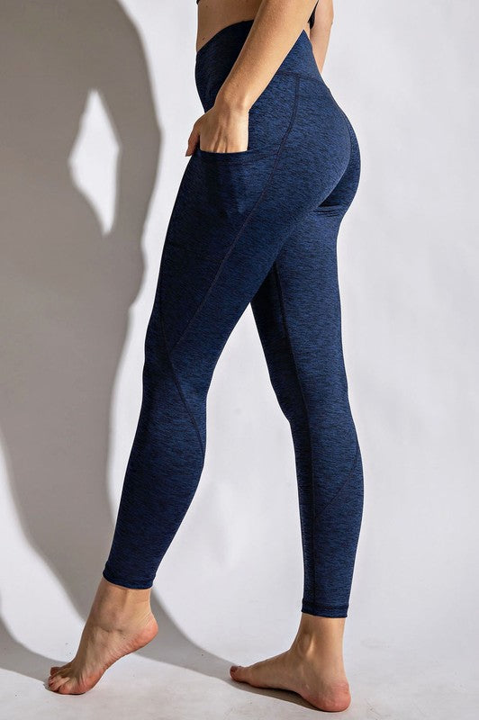 TWO TONE FULL LENGTH YOGA LEGGINGS