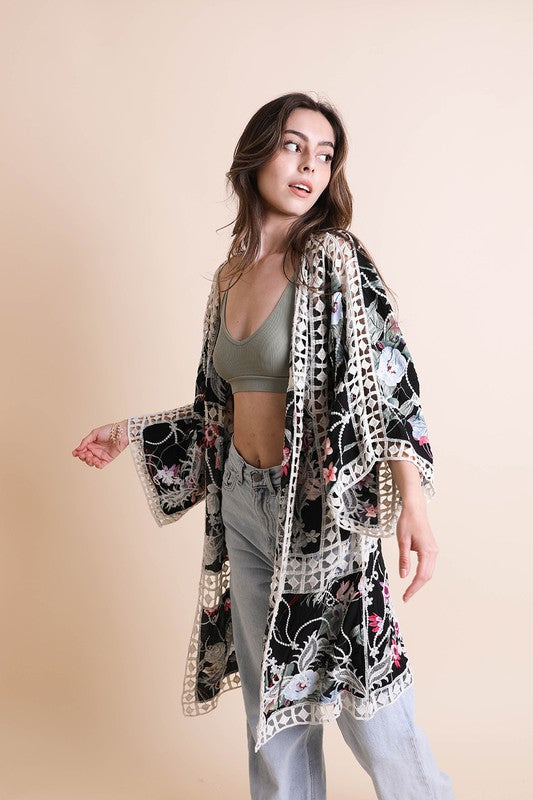 Heirloom Embroidered Kimono