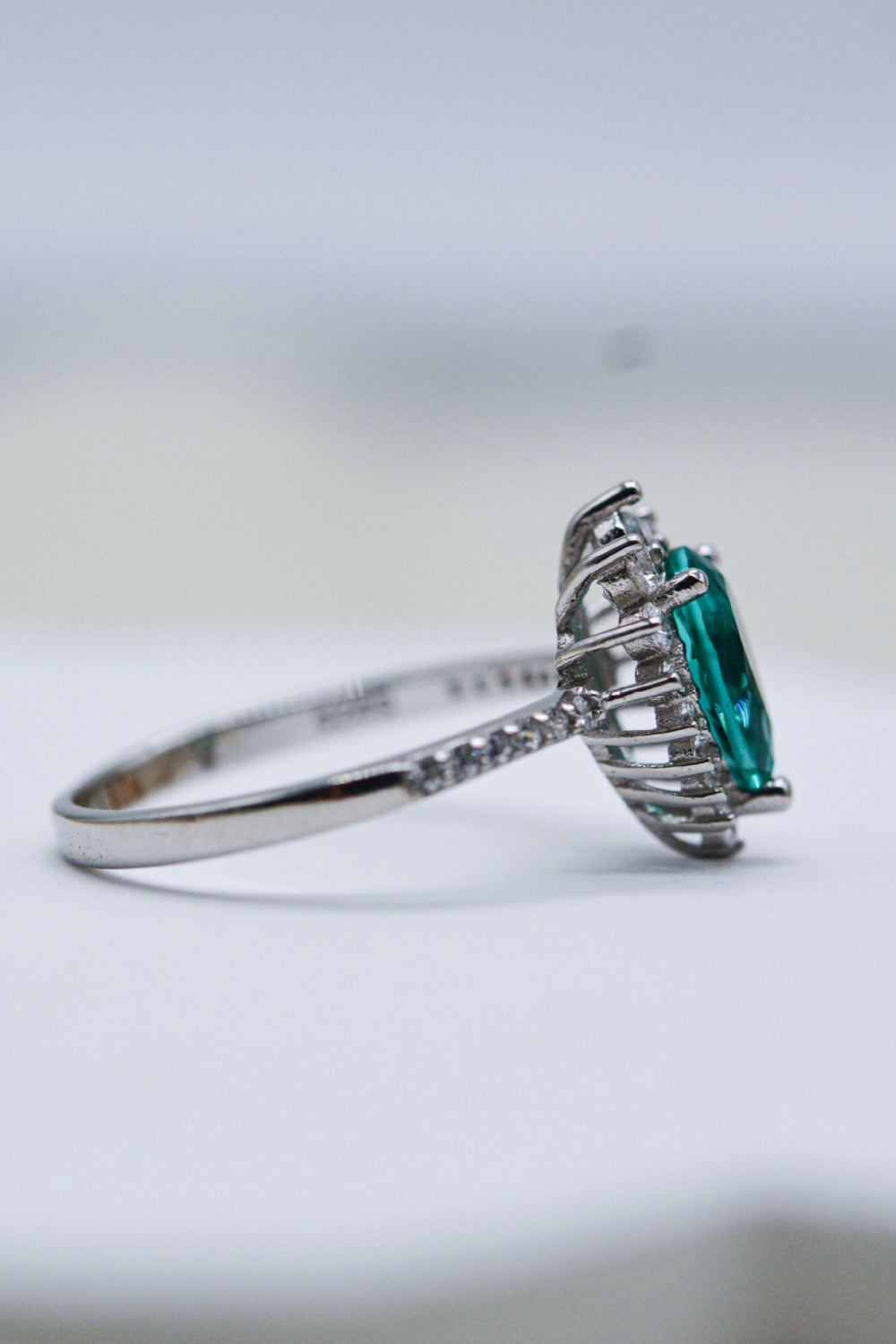 Paraiba Tourmaline Pear Shape Ring